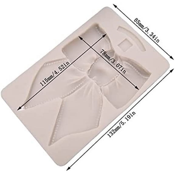 UYWGF-Large Bow Shaped Silicone Mold for DIY Cake Fondant Biscuit Cookies Sugar Pudding Chocolate Hard Candies Dessert Decor (D)