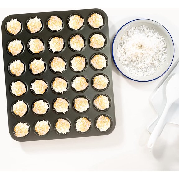 UYWGF-Mini Macaron Baking Pan, 30 Small Cup Non-Stick Pan