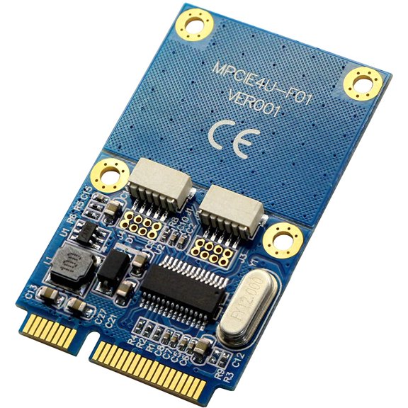 UYWGF-Mini PCI-E to Dual 5 Pin 2 Prots USB Adapter,Mini PCI Express to 5 Pin 2 Port Female USB2.0 Converter Card Expansion Card for USB Wireless Mouse Receiver,USB Bluetooth Adapter USB WiFi Adapter