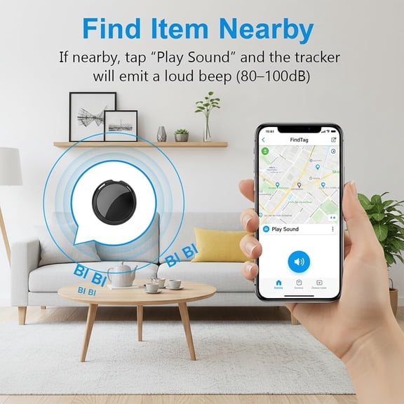 UYWGF-No Subscription GPS Tracker for Vehicles Work with Find My(iOS Only) Real-Time Mini Tracker Tags Global Coverage Hidden Car Location Tracking Tags Device with Magnetic Case No Monthly Fee Requi