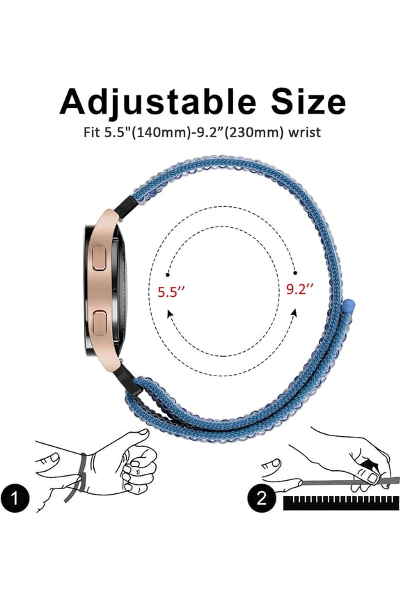 -Nylon Bands Compatible with COROS PACE 4 / PACE 3 / Pro/APEX 2 Pro/APEX Pro/APEX 46mm Men Women, 22mm Soft Sport Replacement Strap for Coros Pace 4/3 Watch