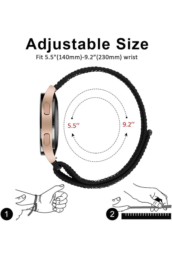 -Nylon Bands Compatible with COROS PACE 4 / PACE 3 / Pro/APEX 2 Pro/APEX Pro/APEX 46mm Men Women, 22mm Soft Sport Replacement Strap for Coros Pace 4/3 Watch