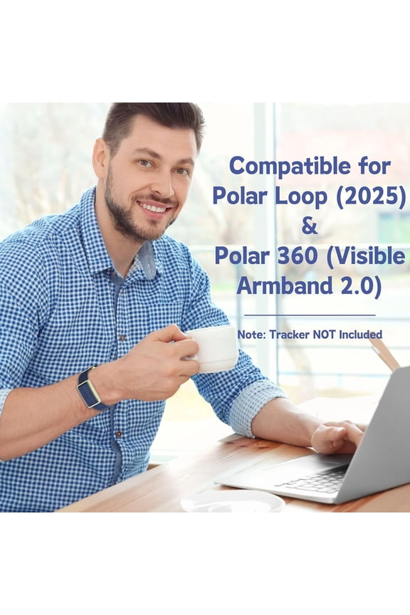 -Nylon Straps Compatible for Polar Loop Bands Replacement, Elastic Woven Strap Breathable Sport Adjustable Stretchy Braided Hook & Loop Wristbands for Visible Armband 2.0 [NO Tracker]