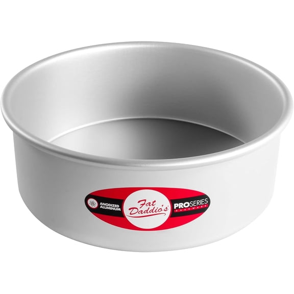 UYWGF-PCC-83 Anodized Aluminum Round Cheesecake Pan, 8 x 3 Inch