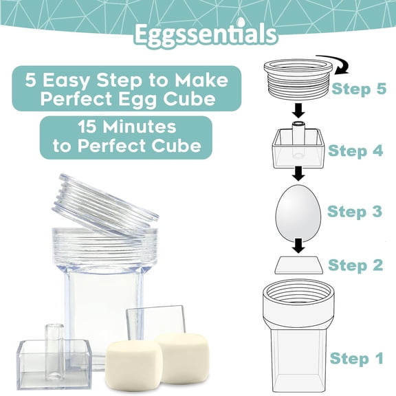 UYWGF-Pack of 3 Egg Shaper - Egg Cuber Square Egg Mold - Hard Boiled Eggs Maker for Square Boiled Eggs Egg Dicer for Eggs - Boiled Egg Mold Egg Press.