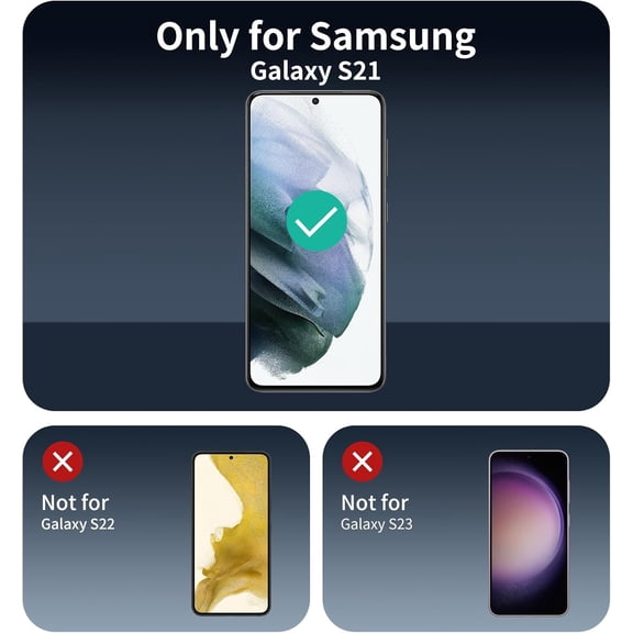 UYWGF-Privacy Screen Protector for Samsung Galaxy S21, Anti-Spy Tempered Glass, 9H Hardness Anti-Scratch Shatterproof, 2.5D Curved Edges, Bubble-Free Easy Install Case Friendly - 3 Pack