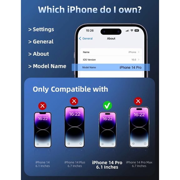 UYWGF-Privacy Screen Protector for iPhone 14 Pro [3-Pack][6.1 Inch] Anti-Peep Tempered Glass Films with Easy Installation Frame, 9H Hardness, Scratch Resistant, Full Coverage (Only for iPhone 14Pro)