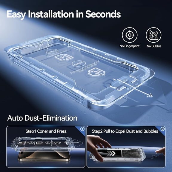 UYWGF-Privacy Screen Protector for iPhone 15 Pro 2 Pack Private Tempered Glass + 2 Pack Camera Lens Protector,28Anti Spy, Bubble Free, Auto-Dust Removal
