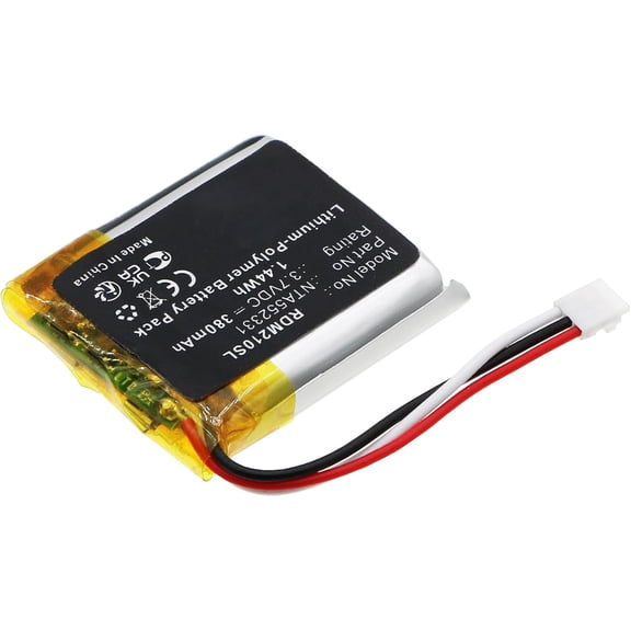 UYWGF-Replacement Battery for Rode Wireless Go II, P/N NTA552331 0442-0053-01 (380mAh) Li-ion