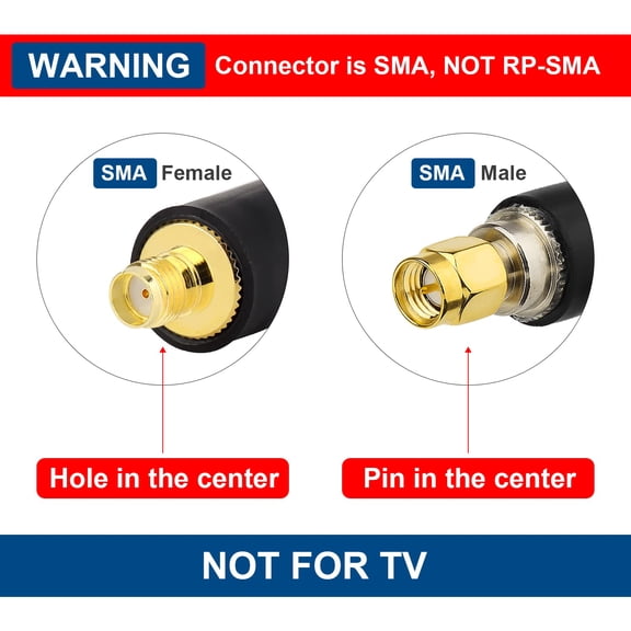 UYWGF-SMA Cable, SMA Extension Cable SMA Male to SMA Female Low Loss KMR400 SMA Coax Cable for 3G 4G LTE, 5G Modems/Routers, Ham, ADS-B, SDR Equipment6FT