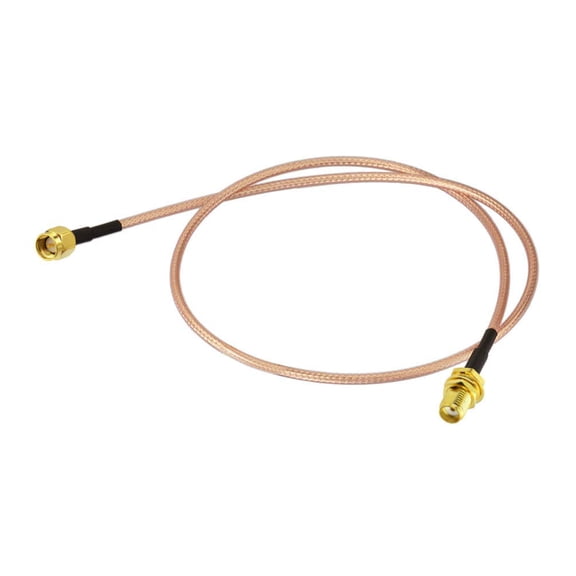 UYWGF-SMA Female Bulkhead Mount to SMA Male RG316 Antenna Extension Cable 2 feet 60cm 2-Pack Compatible with 4G LTE Router Gateway Cellular SDR USB Dongle Receiver
