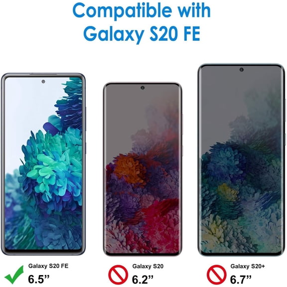UYWGF-Screen Protector Compatible with Samsung Galaxy S20 FE 6.5-Inch, Tempered Glass Film, 3-Pack