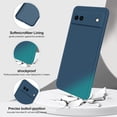 thumbnail image 1 of UYWGF-Silicone Case Compatible with Google Pixel 6A, Full Body Silky Soft Touch Phone Case with Camera Protection, Shockproof Cover with Microfiber Lining, Blue, 1 of 3