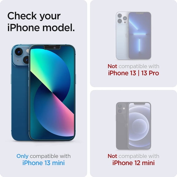 UYWGF-Tempered Glass Screen Protector [GlasTR EZ FIT - Privacy] Designed for iPhone 13 Mini - 2 Pack