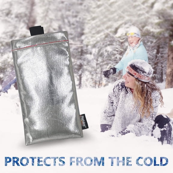 UYWGF-Thermal Phone Case,Prevent OVERHEATING in The Sun, Prevent Lower Temperatures to Extend Battery Life, for iPhone 13Pro/14/14 Pro/15/15Pro/Samsung Galaxy and Similar Sized Phones-Silver