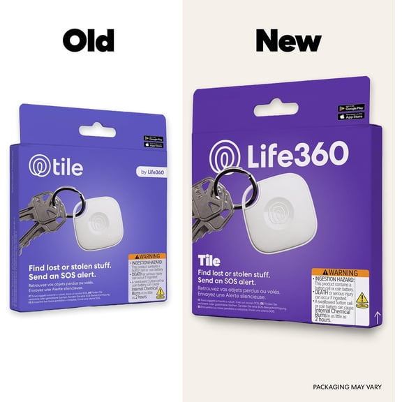 UYWGF-Tile - Bluetooth Tracker, Keys Finder and Item Locator for Keys, Bags and More. Phone Finder. Both iOS and Android Compatible. 1-Pack (White)