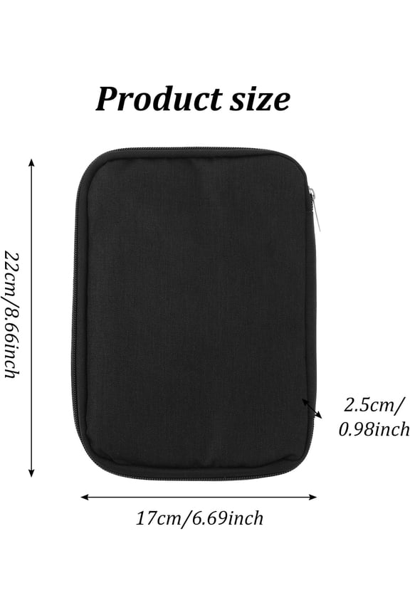 -Watch Band Case,Waterproof Watch Band Organizer, Portable Watches Bands Storage, for Watches Bands and Accessories,Cable,Earphones,SD Card, Ropes,Black