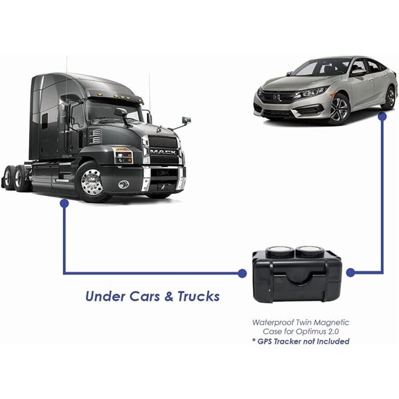 UYWGF-Waterproof Twin Magnetic Case 2.0 GPS Tracker - GPS Tracker not Included