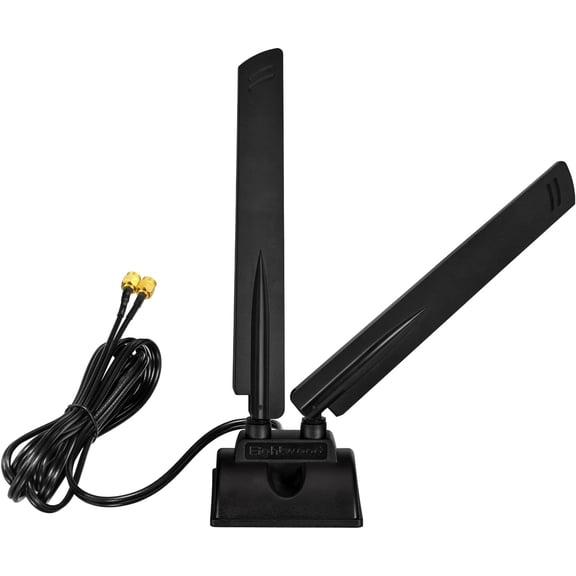 UYWGF-WiFi 6E Antenna Tri-Band 6GHz 5GHz 2.4GHz RP-SMA WiFi Antenna Magnet Mount Base for PC Desktop Computer Motherboard WiFi Bluetooth Card Wireless WiFi Router
