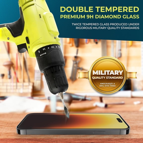UYWGF-compatible with iPhone 16 Pro Max Privacy Screen Protector Shatterproof Tempered Glass, 2 Pack, Easy installation, Anti-Spy, Bubble Free, Case Friendly, Anti-Scratch, Anti-Smudge