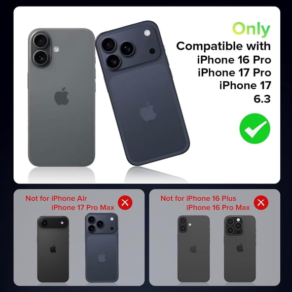 UYWGF-for 2 Pack iPhone 16 Pro/iPhone 17 / iPhone 17 Pro Privacy Screen Protector, Easy Installation with Pull Strip Alignment Frame, Bubble-Free,9H+ Hardness Tempered Glass Film for 16 Pro/17/17 Pro