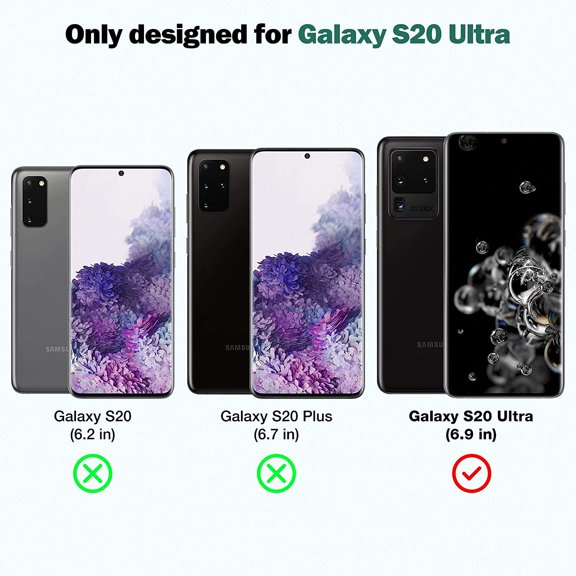 UYWGF-for 2pcs Flexible TPU Screen Protector, 3pcs Tempered Glass Camera Lens Protector for Samsung Galaxy S20 Ultra 6.9-inch,Positioning Tool, Support Fingerprint, Bubble Free