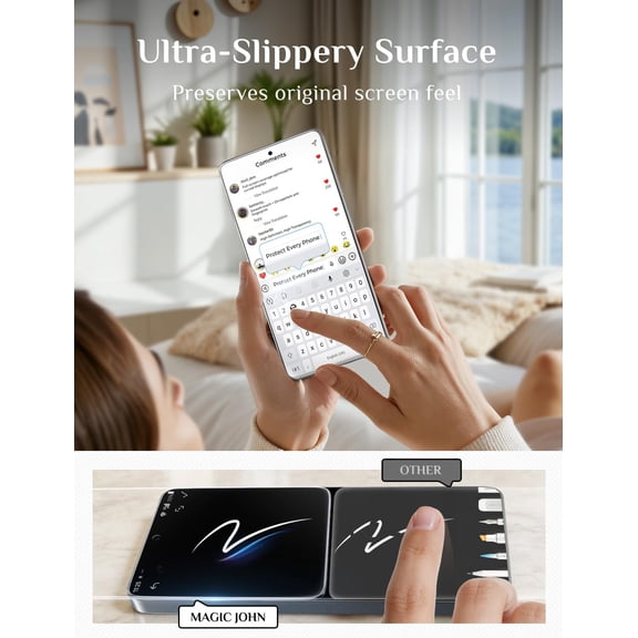 UYWGF-for Samsung Galaxy S26 Privacy Screen Protector 6.3inchNOT for Ultra/Plus, 28Anti Spy, Fast Easy Installation, Tempered Glass, Fingerprint Unlock, Bubble Free, Anti-Scratch, 2 PACK