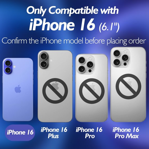 UYWGF-for iPhone 16 Back Glass Protector(2-Pack), iPhone 16 Back Screen Protector Rear Tempered Glass HD Clarity Compatible with iPhone 16 (6.1 inch)