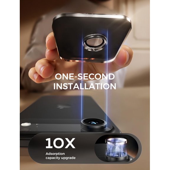 UYWGF-for iPhone Air Camera Lens Protector [Alignment Kit&1:1 Invisible Fit] 9H Aerospace Tempered Glass, Ultra HD, Metal Individual RingCase Friendly, Set of 2,Clear
