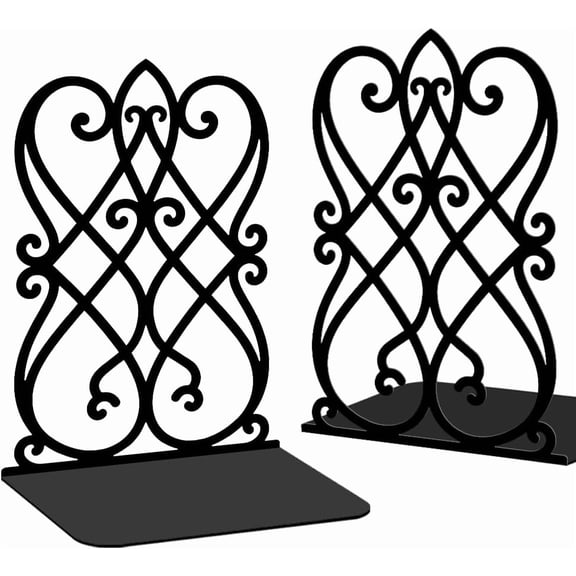 UYWGN-2 Pieces Metal Bookends for Shelves Dragon Bookends Decorative Heavy Duty Book Ends for Heavy Books Unique Gifts Book Ends for Home Office 4.7"x3.5"x7"