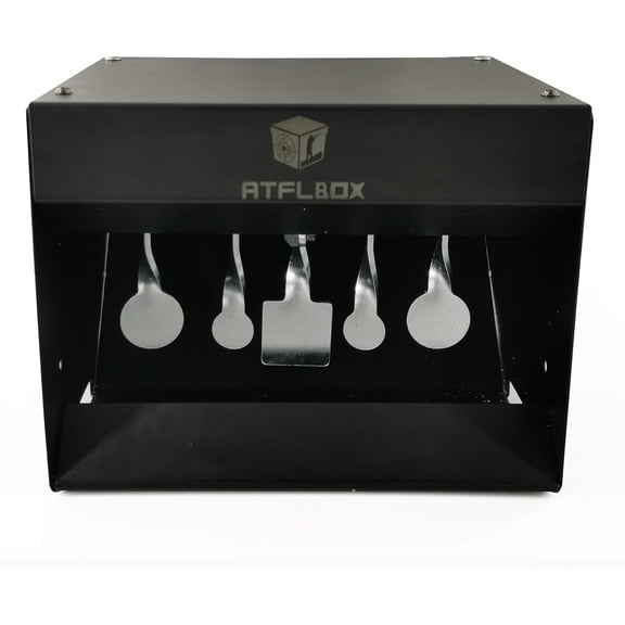 UYWZQ-Atflbox Pellet Gun Target Trap Resets with Center Shot, Metal Airgun Rifle Bulle