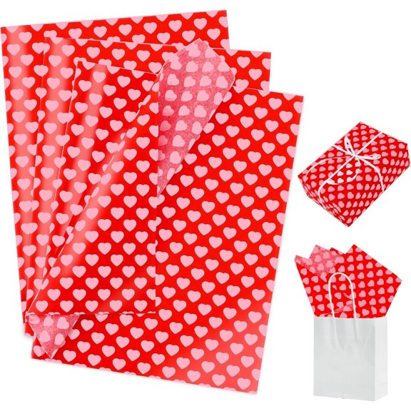 UYWZQ-BEISHIDA Red Lip Mother's Day Tissue Paper Bulk,Wrapping Tissue Paper for Gift Bags, 14 x 20 Inch Gift Wrap for Valentines，Mother's Day，Birthday，Wedding，DIY Crafts Holiday Flowers-50 Sheets