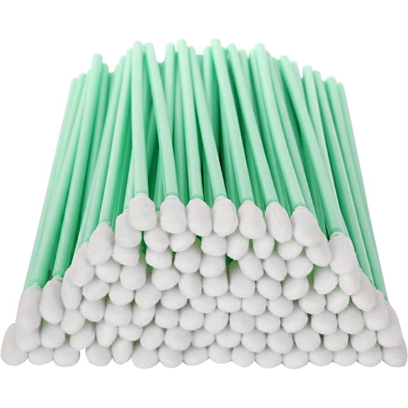 UYWZQ-CertBuy 200 Pcs Foam Swab Cleaning Swabs, 6.4 Inch Multi-Purpose Tips for Gun, Painting, Crafts, Electronics, Printer, Camera, Optical Lens