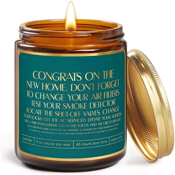 UYWZQ-Housewarming Gifts New Home for Women,New Home Gift Idea for Couple,Housewarming Gifts for New House,Funny New House Warming Gift with Scented Candle