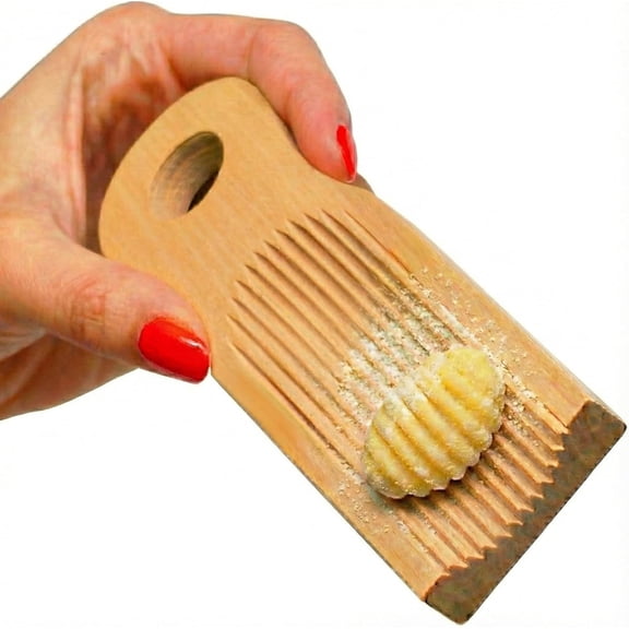 UYWZQ-KneadEat Unique Curved Gnocchi Board Paddle, Unique Curved Design for Handmaking Italian Gnocchi Pasta. Perfect Ridges that Form the Grooves on the Gnocchi. Easy to Use and Clean. Italian taste