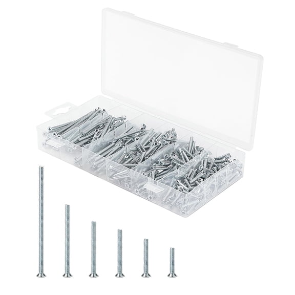 UYWZQ-Mr. Pen- Machine Screw Assortment Kit, 370 Pcs: #6-32 Flat Head Phillips Machine Screws, Assorted Wall & Outlet Screws