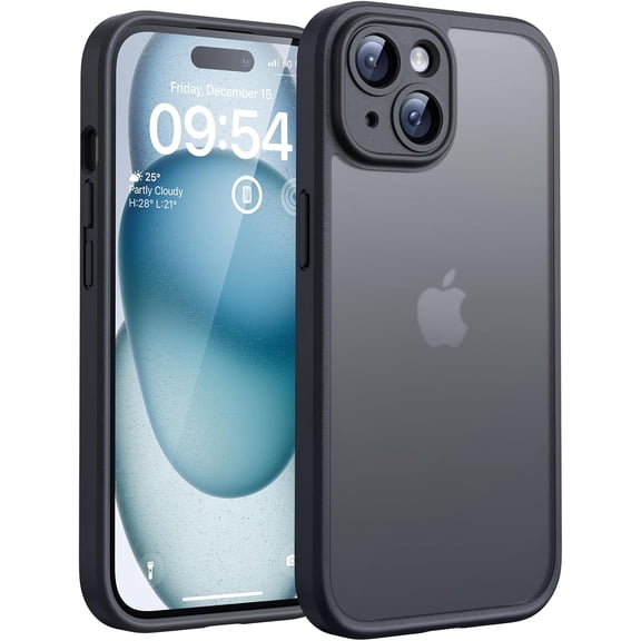 UYWZQ-TOCOL for iPhone 17 Pro Case with Camera Control Capture Button, Compatible with Magsafe Charger, Built-in Magnetic Ring, Translucent Matte Phone Case for iPhone 17 Pro 6.3 inch (Key Black)