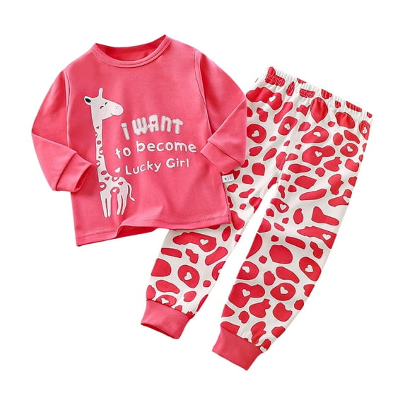 UYYX 3-6 Month Boy Clothes 2T Boy Clothes Fall Winter Toddler Boy Clothes 2Pcs Crewneck Sweatshirt And Pants Sweatsuit Boy Clothing Watermelon Red