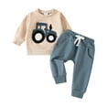thumbnail image 1 of UYYX 3-6 Month Boy Clothes Toddler Sweatsuit Toddler Boy Sweatshirt Outfit Long Sleeve Shirt Jogger Pants Fall Outfits Winter Clothes Set 6-12 Months, 1 of 5