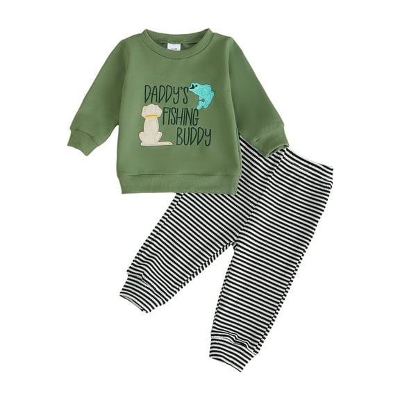 UYYX 3T Boys Clothes 1 Year Old Boy Clothes Toddler Boy Sweatshirt Outfit Long Sleeve Shirt Jogger Pants Fall Outfits Winter Clothes Set 3-6 Months