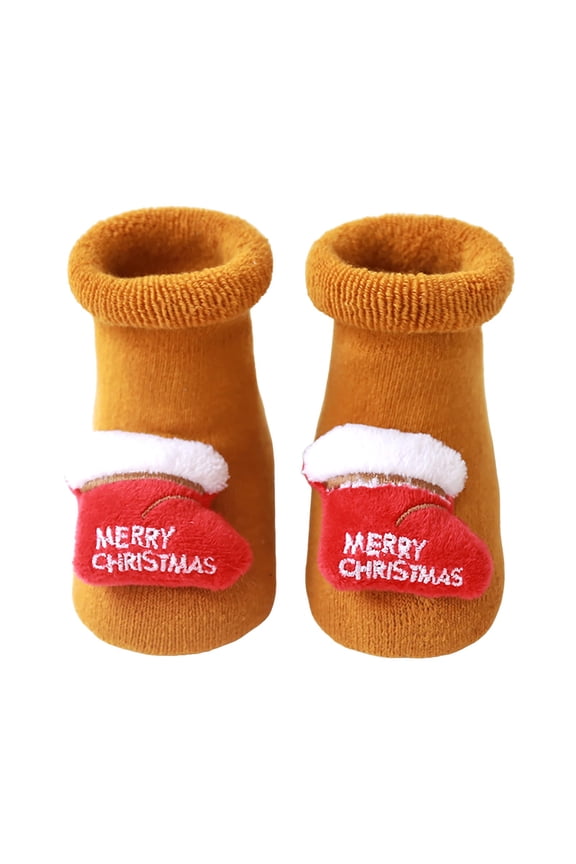 Baby Christmas Socks Soft Breathable Cotton Red White Colors Special Christmas Memory Keepsake Socks