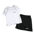 thumbnail image 1 of UYYX Boys 2 Piece Outfits Boys Size 8 Clothes Boys Short Sleeve T-Shirt And Shorts Set, Lightweight & Breathable, 1 of 3