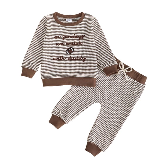 UYYX Boys Clothes Size 5 Toddler Boy Outfit Toddler Boy Clothes Long Sleeve Sweatshirt Pants Set Fall Winter Outfits 6-12 Months