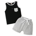 thumbnail image 1 of UYYX Boys Outfits Size 6 Baby Boys' Clothing Sets Baby Boy Clothes Toddler Summer Outfit Short Sleeve T-Shirt Tee Tops Joggers Casual Shorts 2Pcs Clothing Set, 1 of 9