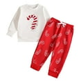 thumbnail image 1 of UYYX Christmas 3T Boy Clothes Christmas Size 7 Boys Clothes Fall Girl Clothes Long Sleeve Crewneck Sweatshirt Top Pants With Pocket Girl Outfit 3-4 Years, 1 of 5