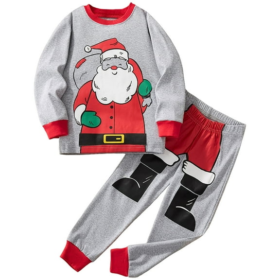 UYYX Christmas 3T Boy Clothes Christmas Toddler Sweatsuit Fall Girl Clothes Long Sleeve Crewneck Sweatshirt Top Pants With Pocket Girl Outfit 7-8 Years