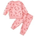 thumbnail image 1 of UYYX Christmas Boys Fall Clothes Christmas Boys Outfits Fall Girl Clothes Long Sleeve Crewneck Sweatshirt Top Pants With Pocket Girl Outfit 12-18 Months, 1 of 8