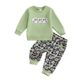 thumbnail image 1 of UYYX Clothes For Kids Toddler Suit Toddler Boy Sweatshirt Outfit Long Sleeve Shirt Jogger Pants Fall Outfits Winter Clothes Set 12-18 Months, 1 of 8
