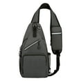 thumbnail image 1 of UYYX Crossbody Bags For Women Lightweight Floral Leaf Print Sling Chest Bag Water Resistant Crossbody Bag for Commute（Dark Gray）, 1 of 5