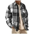 thumbnail image 1 of UYYX Flannel Shirt For Men Plaid Shirt Men Mens Flannel Shirts Long Sleeve Flannel Shirt For Men Casual Button Down Brushed Shirt S, 1 of 9